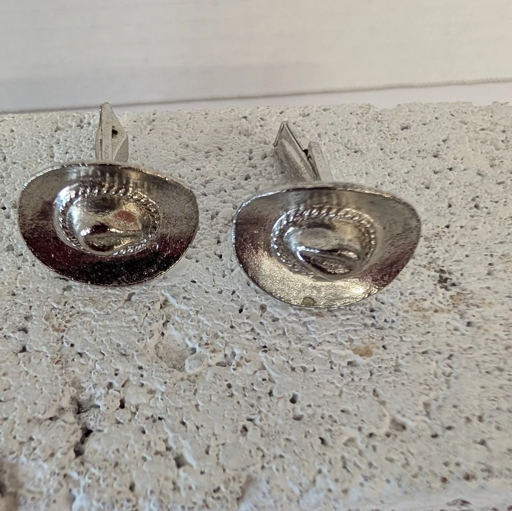 Cufflinks Cowboy Hat In Silver
